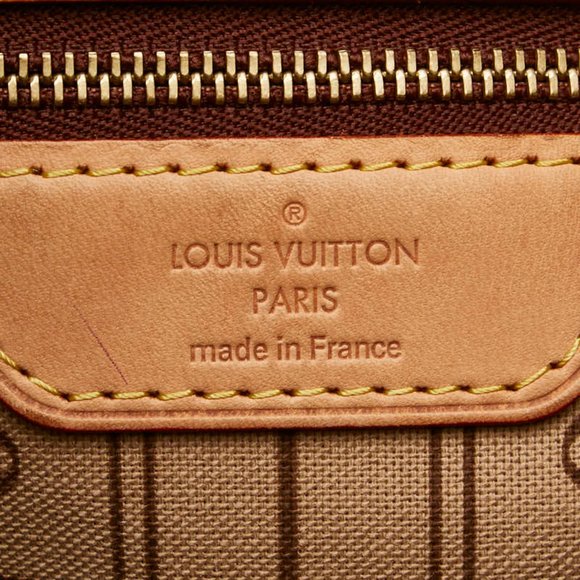 Louis Vuitton Monogram Neverfull GM Tote Bag/Shoulder Bag M40157 Brown Leathe... - Picture 10 of 13